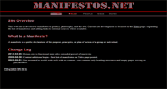 Desktop Screenshot of manifestos.net