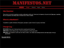Tablet Screenshot of manifestos.net